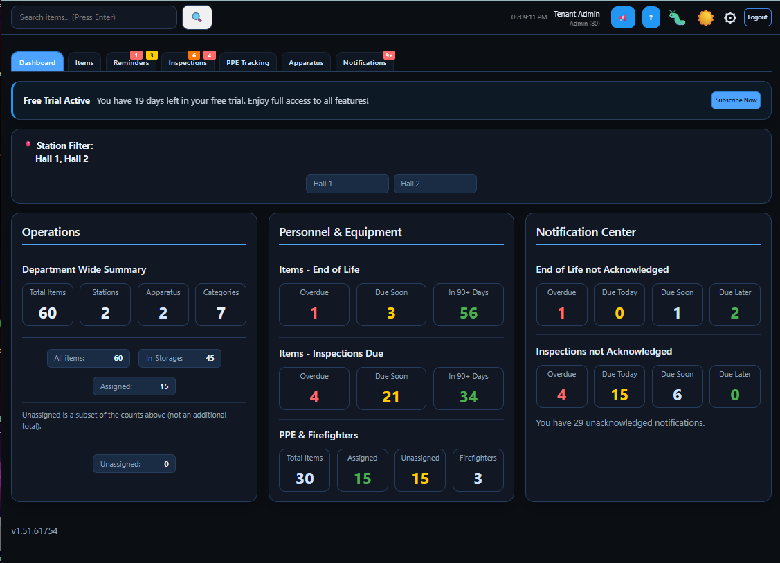 StationReady360 Application Screenshot