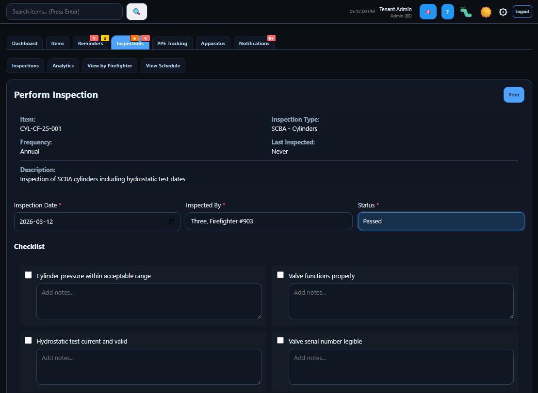 StationReady360 Application Screenshot